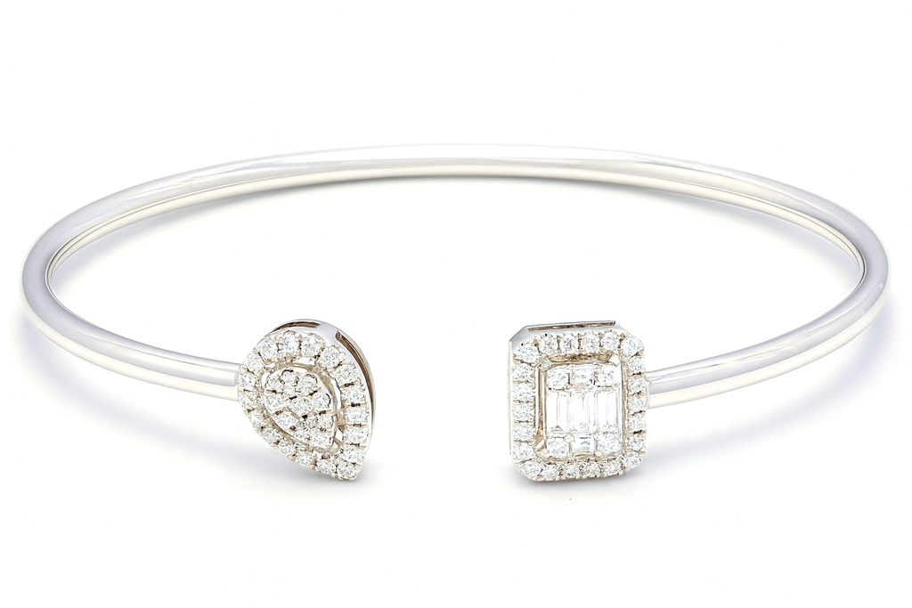 Pear Emerald Bangle
