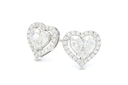 Halo Heart Diamond Studs