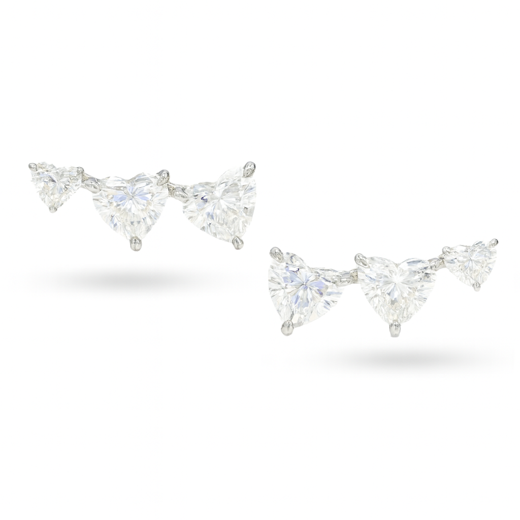 Heart Graduated Earrings
