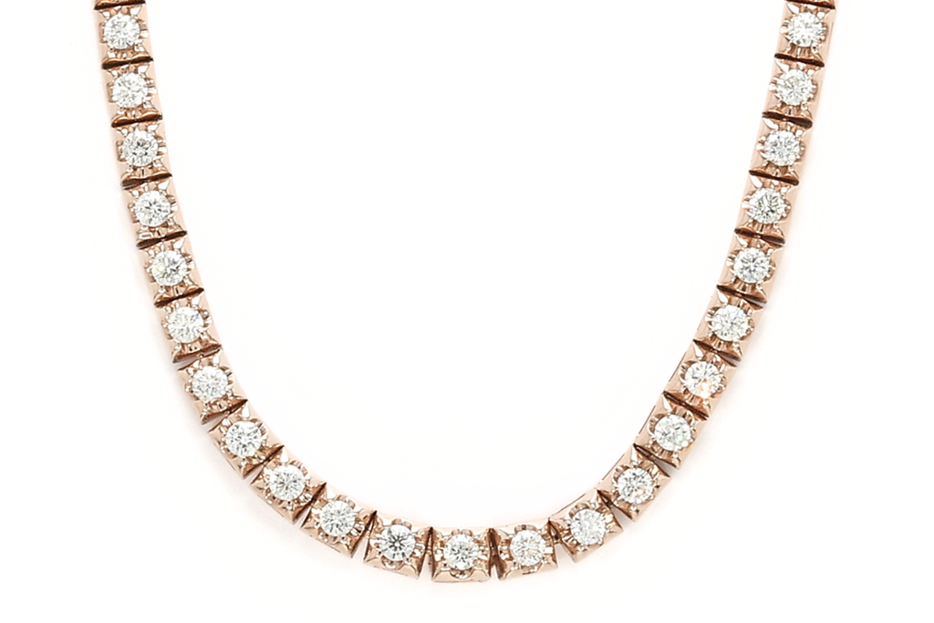 Box Tennis Necklace