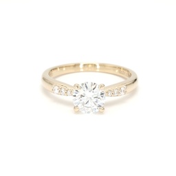18K 1.03ct Round  Shaped Olivia Ring