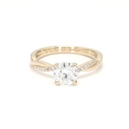 18K 1ct Round  Shaped Yves Ring
