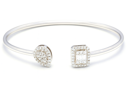 Pear Emerald Bangle