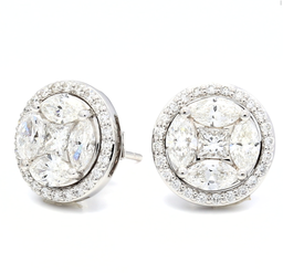 Illusion Earrings with Halo