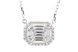 Pie Cut Diamond Pendant
