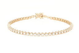 Bezel Set Diamond Tennis Bracelet