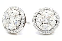 Illusion Earrings with Halo